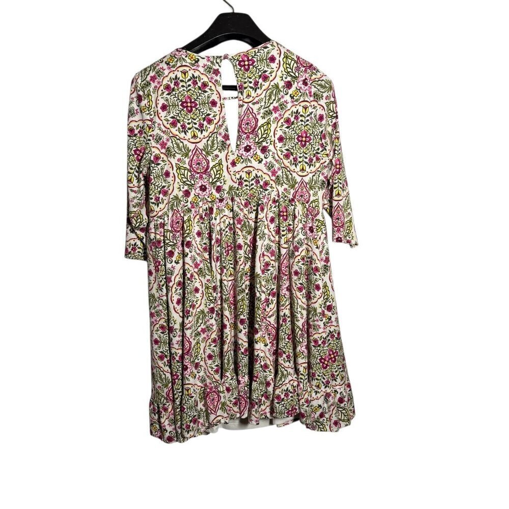 Torrid Womens Boho Print Dress Keyhole Neckline Size 00 Size 10 - Picture 5 of 8